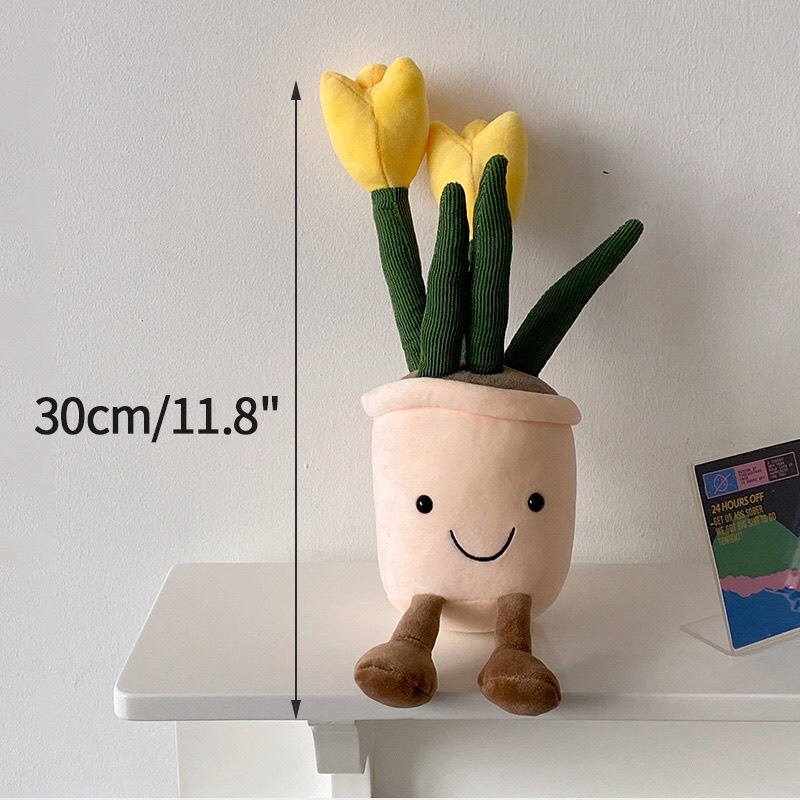Đồ chơi nhồi bông hoa Tulip trang trí phòng