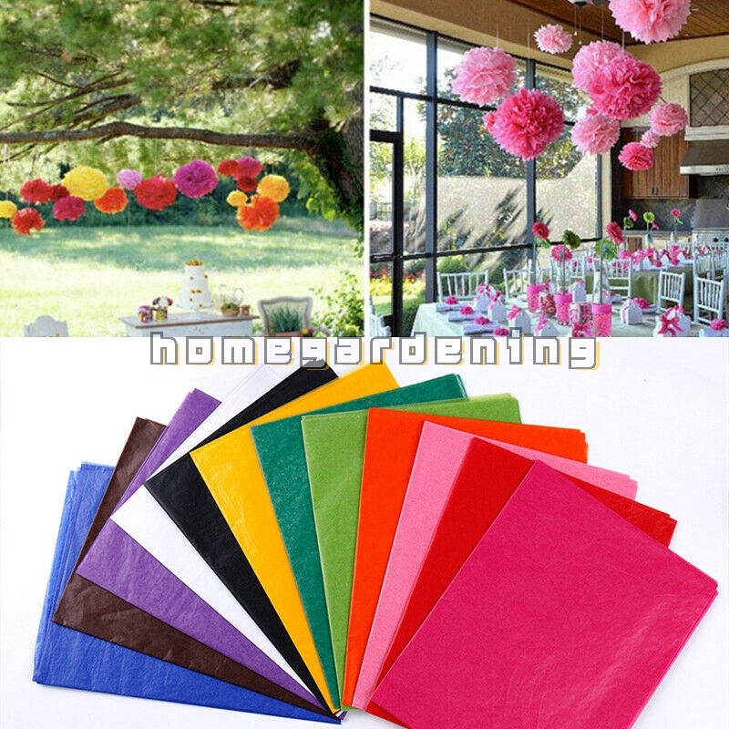 Set 10 Bông Hoa Giấy Màu Trắng Treo Trang Trí Tiệc Cưới DIY