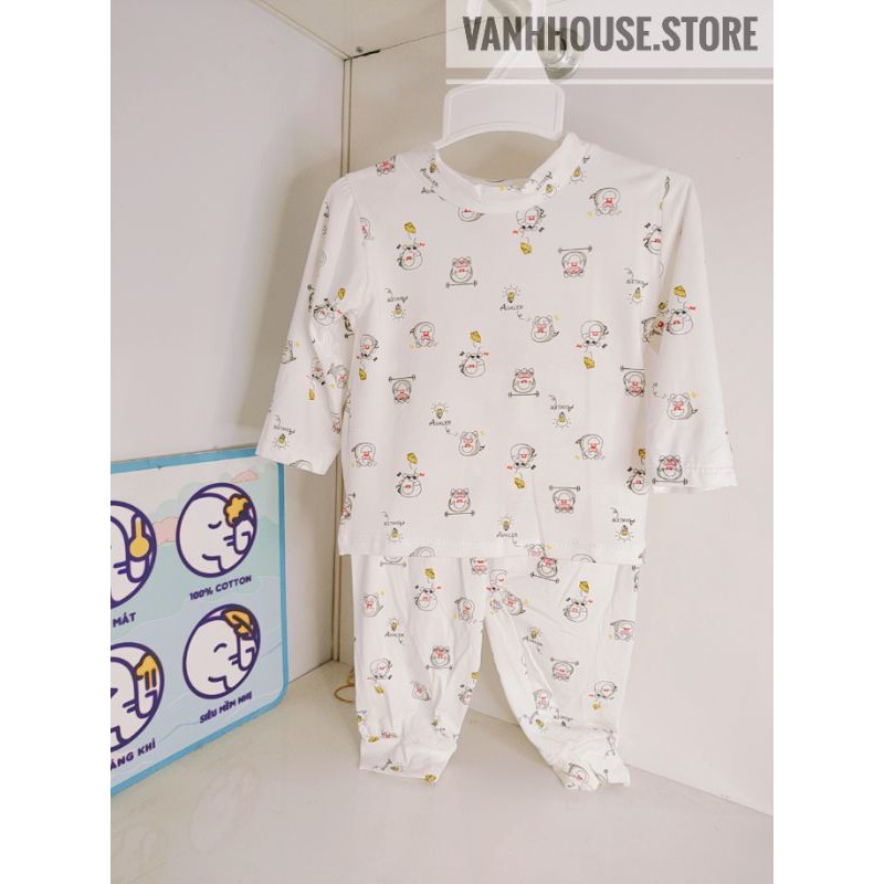 [ SALE HOT] Bộ Avaler cotton pettit sợi tre mềm mịn cổ ôm