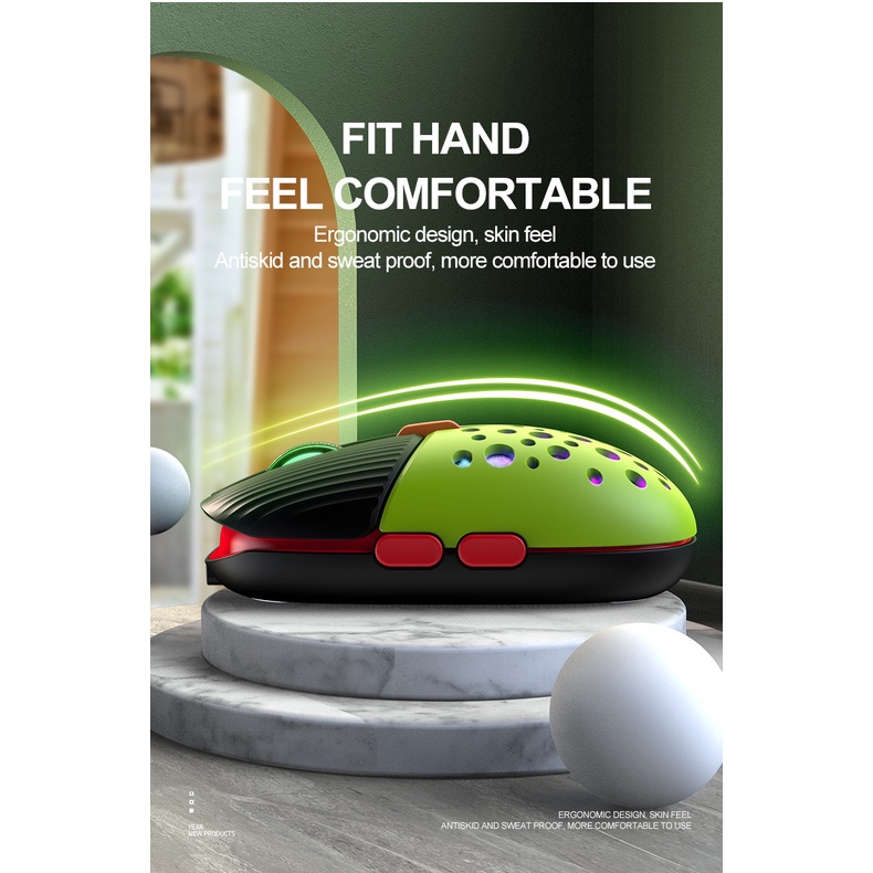 Chuột không dây Wireless K-Snake BM900 pin sạc kiểu dáng bọ cánh cứng - phiên bản Silent (màu ngẫu nhiên) phụ kiện 1986