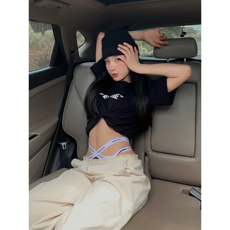 Áo thun nữ UNDERME™ Logo Cropped Tee freesize