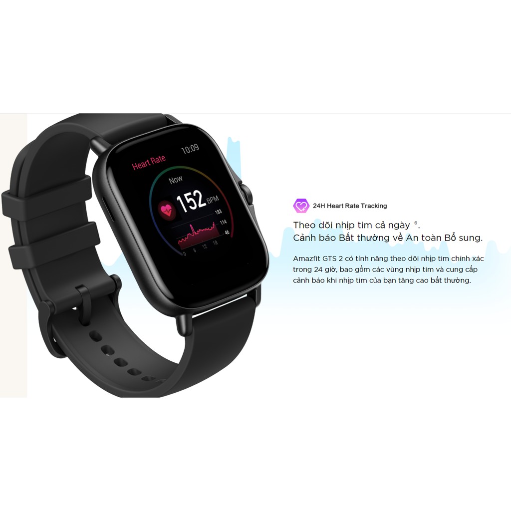 [Mã ELMAZ10 giảm 10% đơn 500K] Đồng Hồ Thông Minh Cao Cấp Amazfit GTS 2 - Giao Diện Tiếng Việt - Đàm Thoại Trực Tiếp