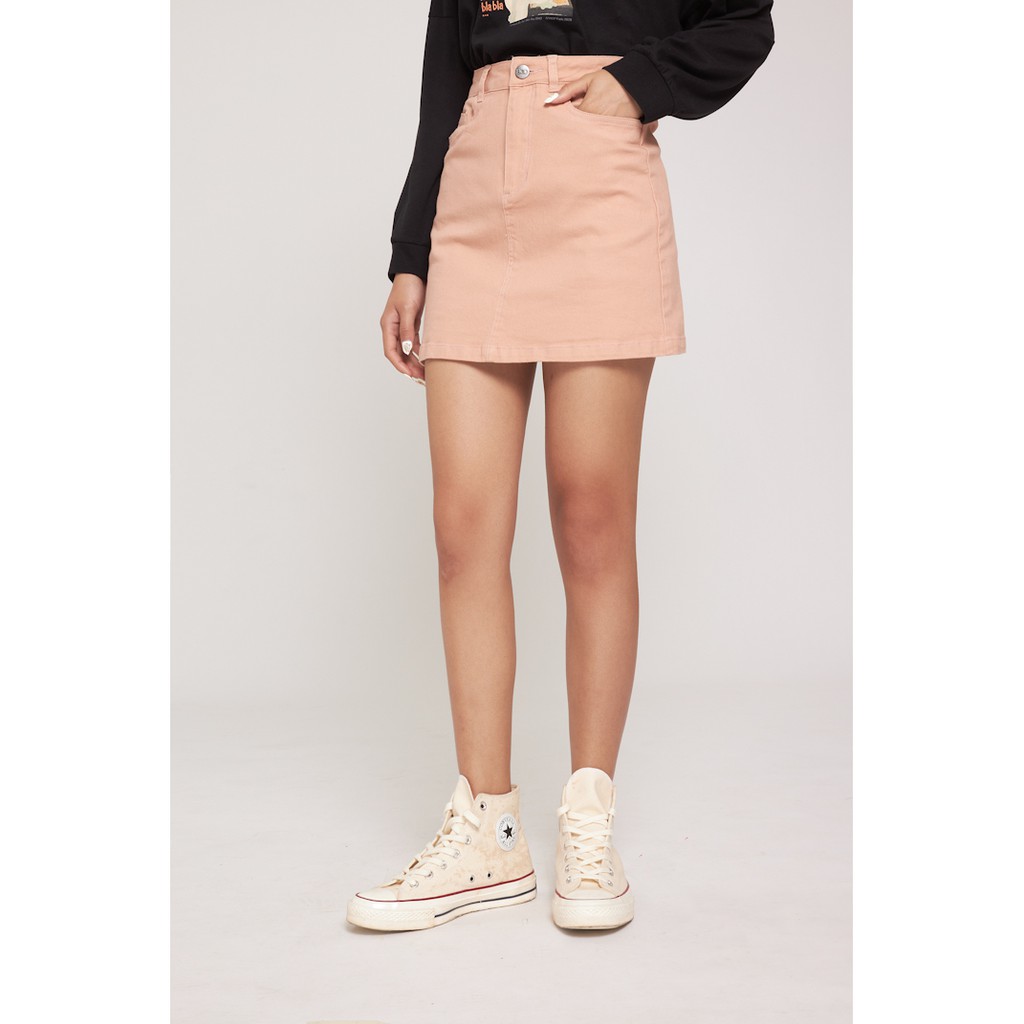 Chân Váy Nữ BOO Dáng Chữ A Vải Co Dãn Nhiều Màu Sắc Trendy