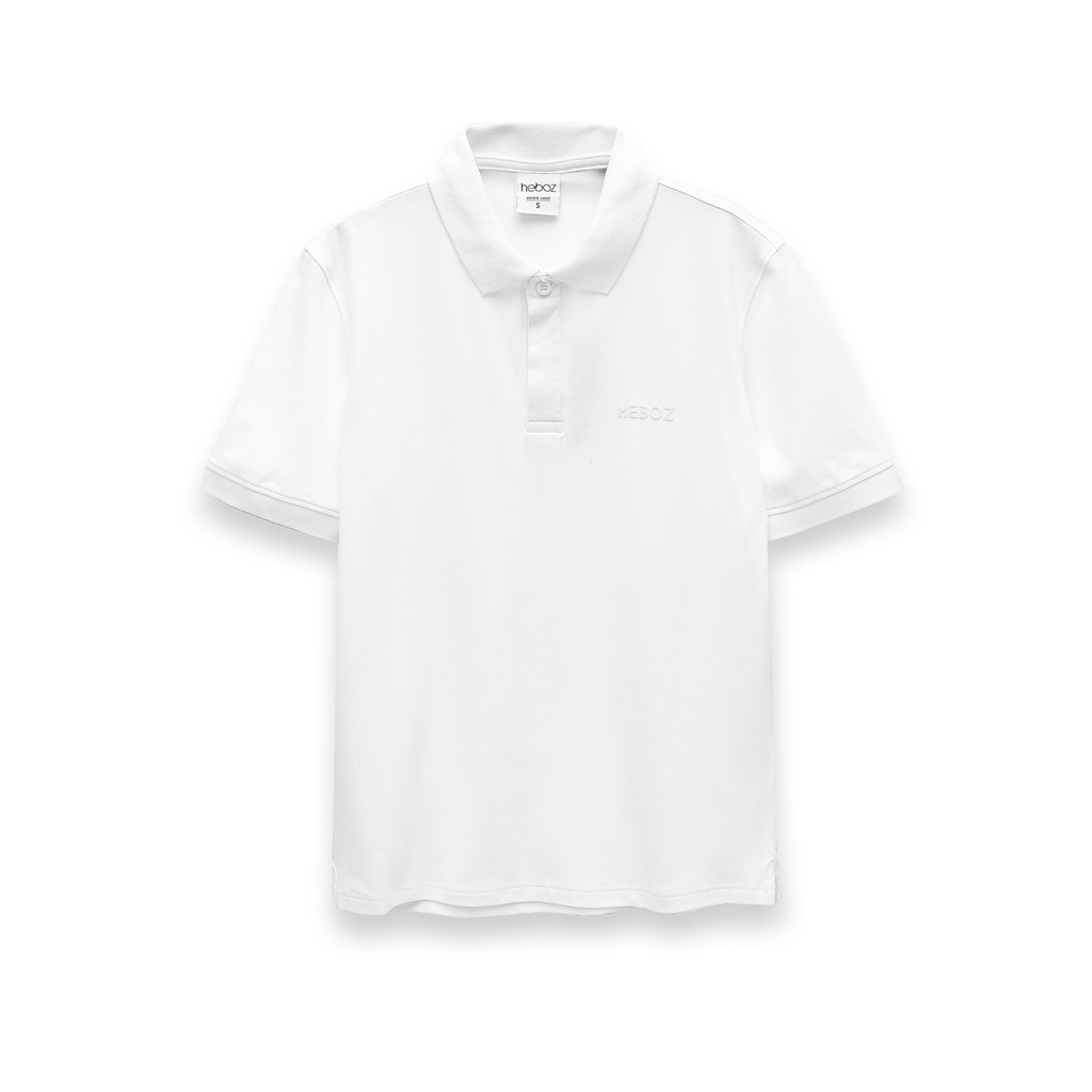 Áo thun nam có cổ - Polo HEBOZ trơn cúc ẩn 6 màu basic - chất vải cao cấp, thoáng mát chống nhăn - 00001039