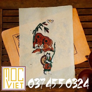 Tranh Đông Hồ Thiếu nữ chăn trâu