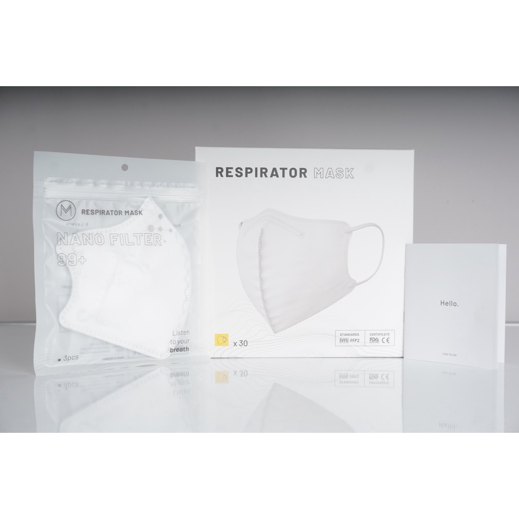 COMBO 3 chiếc khẩu trang MONA MASK  N99 ngăn đến 99% hạt bụi siêu mịn kích thước từ 0,3 Mircromet