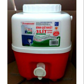 Bình giữ nhiệt Đồng Tâm 3L có vòi(tặng ca uống)