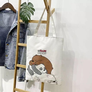 TÚI VẢI MOLANG ĐÁNG IU - TÚI TOTE CÓ KHÓA