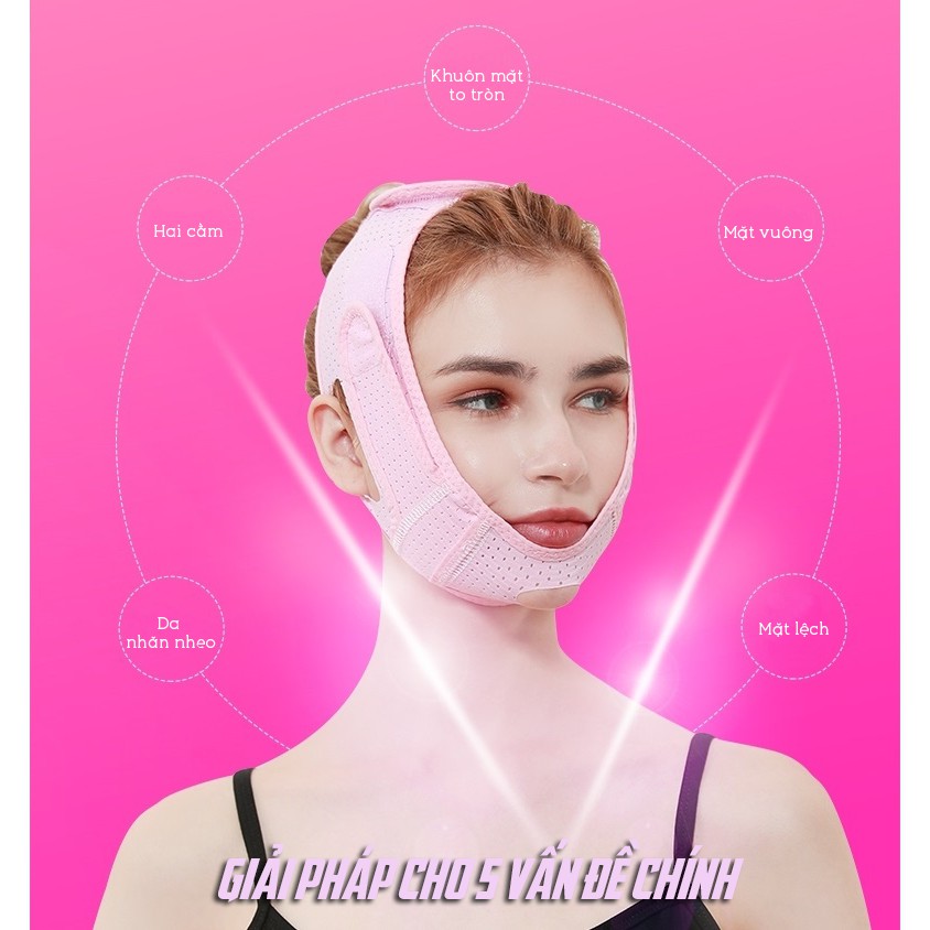 Đai Điều Chỉnh Nâng Cơ Thon Gọn Mặt V-line Mask Cao Cấp