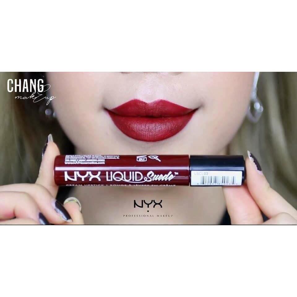 Son kem lì chính hãng NYX Liquid suede cream lipstick LSCL