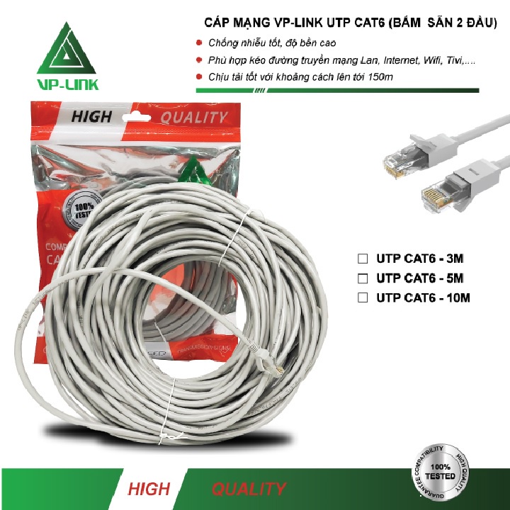 Cable Mạng VP-Link Cat 6E