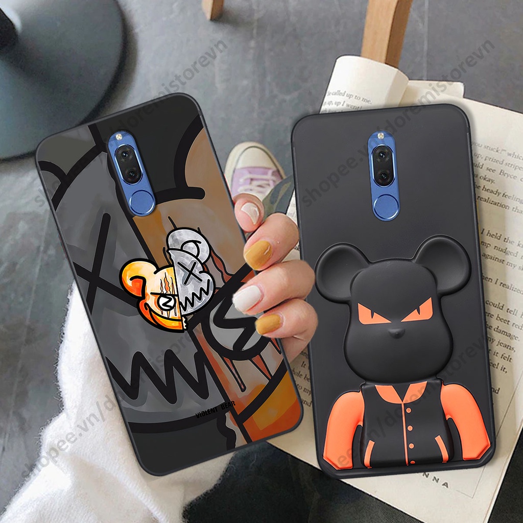 Ốp lưng Huawei Nova 2i hình kaws, kith, bear brick nổi 3D phong cách độc đáo