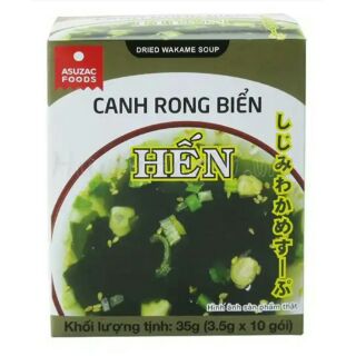 Combo 5 hộp canh rong biển hến asuzac nhật bản