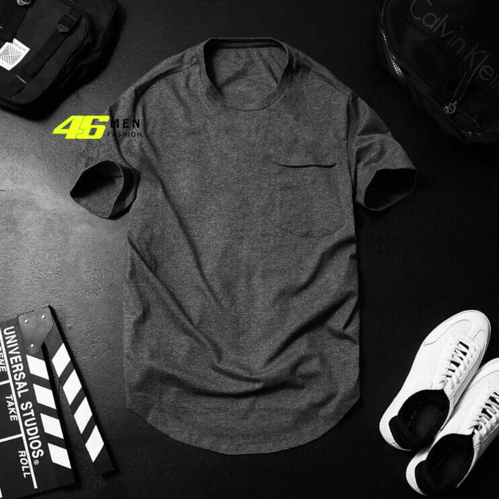 Áo Thun Nam Trơn Tay Ngắn Vải Cotton, Thiết Kế Đuôi Bầu Phong Cách Trẻ Trung - MFT021 | BigBuy360 - bigbuy360.vn