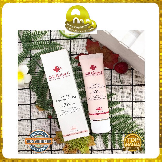 [HÀNG HỊN BILL HÃNG]  Kem Chống Nắng Cell Fusion C Toning Sunscreen100 Nâng Tone Dưỡng Da Làm Đẹp Mịn Màng Cam Kết Chính | BigBuy360 - bigbuy360.vn