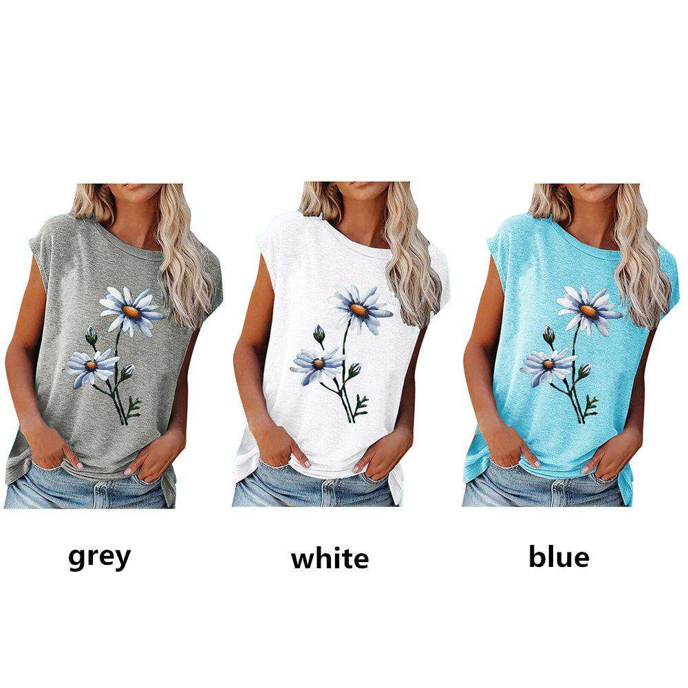 HS Áo Thun Nữ Cổ Tròn Dáng Rộng Plus Size