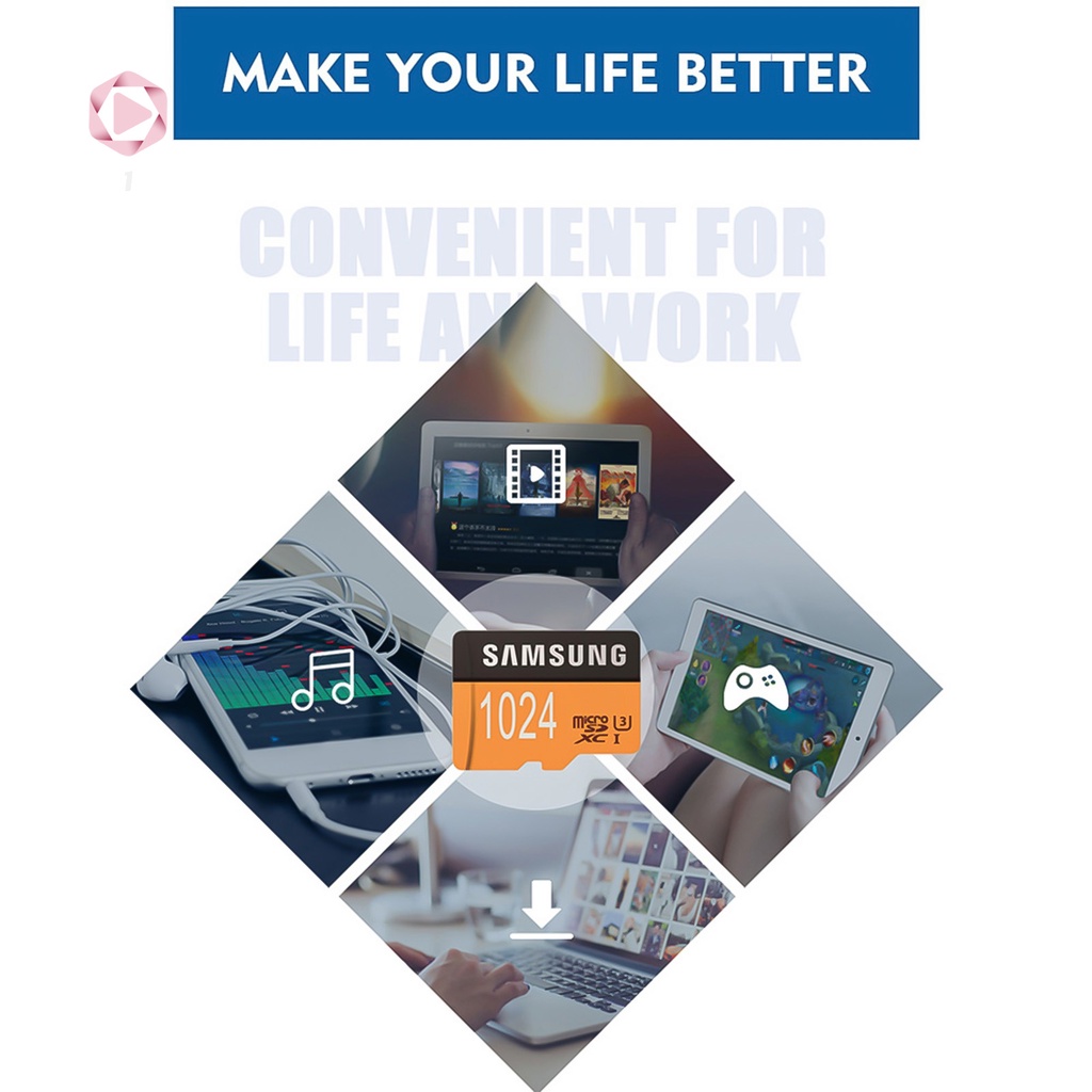 Thẻ Nhớ Micro-Sd Tf Dvr 64 / 128 / 256 / 512 / 1024gb Cho Điện Thoại / Máy Tính Bảng | BigBuy360 - bigbuy360.vn