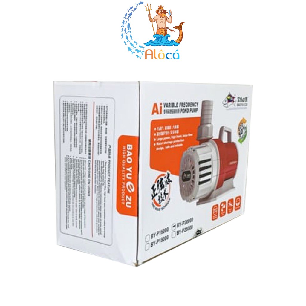 Máy bơm thác siêu tiết kiệm điện BaoYu BY P16000-P18000-P20000-P25000 cho hồ Koi, bể cá cảnh