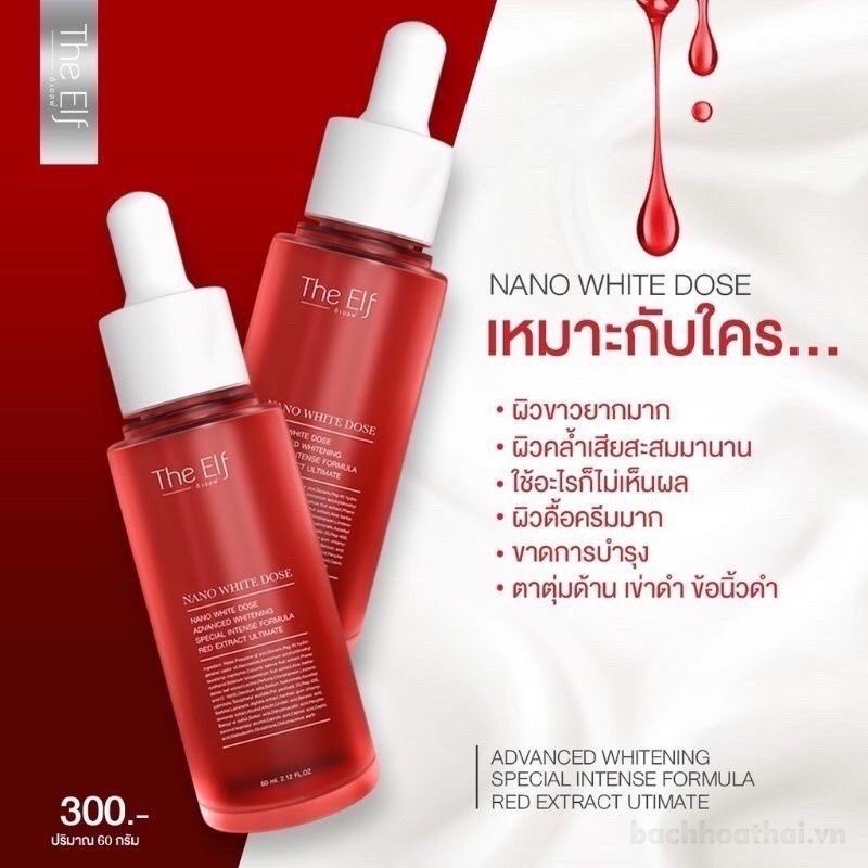 Serum kích trắng giảm thâm The Elf Nano White Dose Serum