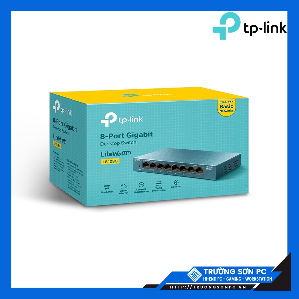 Switch Chia Mạng 8 Cổng Gigabit TP-Link LS108G/ TL-SG1008D | Switch 8 Cổng 10/100/1000Mbps