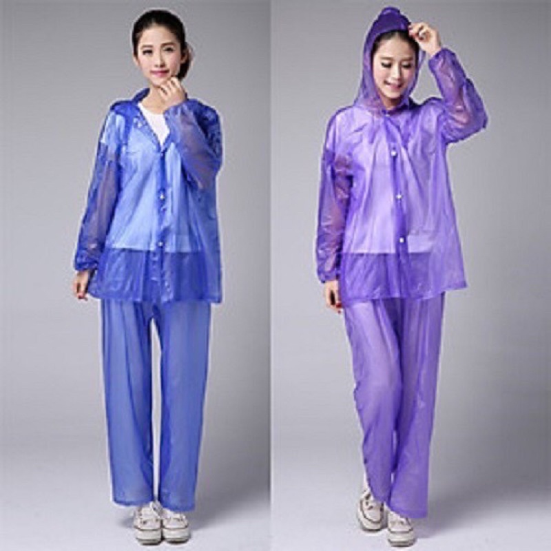 Bộ quần áo mưa 1 màu trong Điện Hương