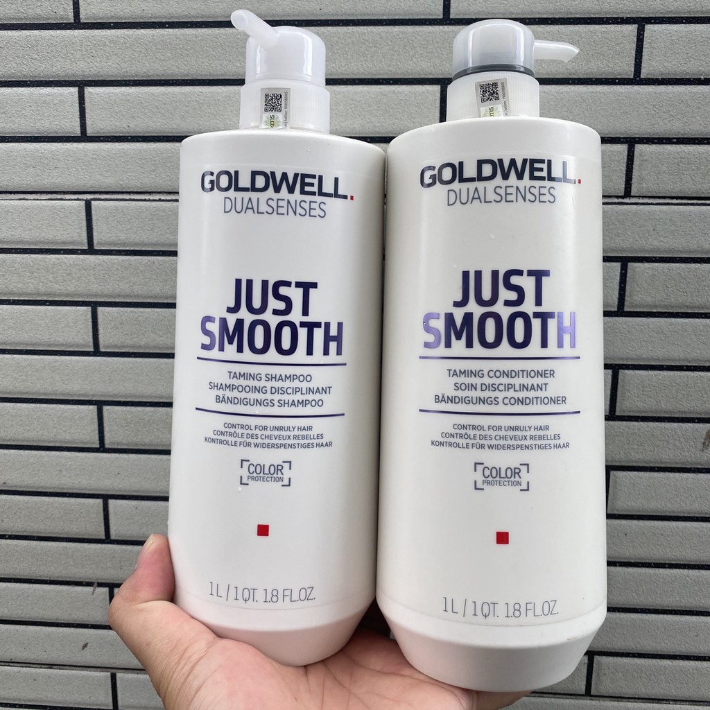 Dầu gội chăm sóc tóc suôn mượt GOLDWELL Just Smooth Shampoo 1000ml