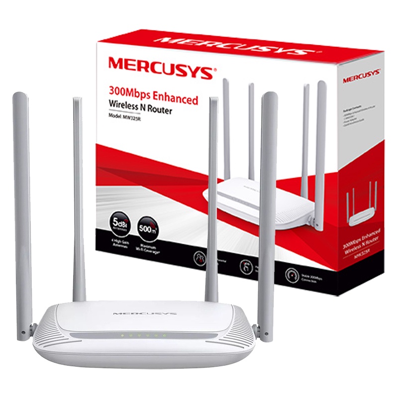 Bộ phát wifi Router chuẩn N tốc độ 300Mbps Mercusys MW305R 3 râu | MW301R 2 râu | MW325R 4 râu - Mới 100% BH Hãng 2 năm