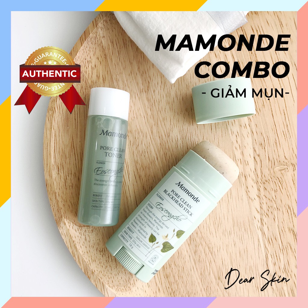 [COMBO Giảm Mụn][Mamonde] Thanh Lăn Mụn + Toner làm giảm mụn đầu đen, thu nhỏ lỗ chân lông, kiềm dầu - Lăn mụn mamonde | BigBuy360 - bigbuy360.vn