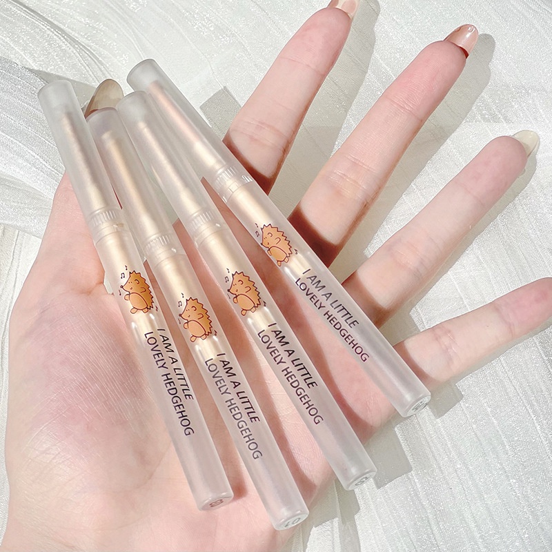 Bút Kẻ Mắt Kiêm Phấn Mắt Highlight Màu Lì Tự Nhiên Hình Nhím Cappuvini