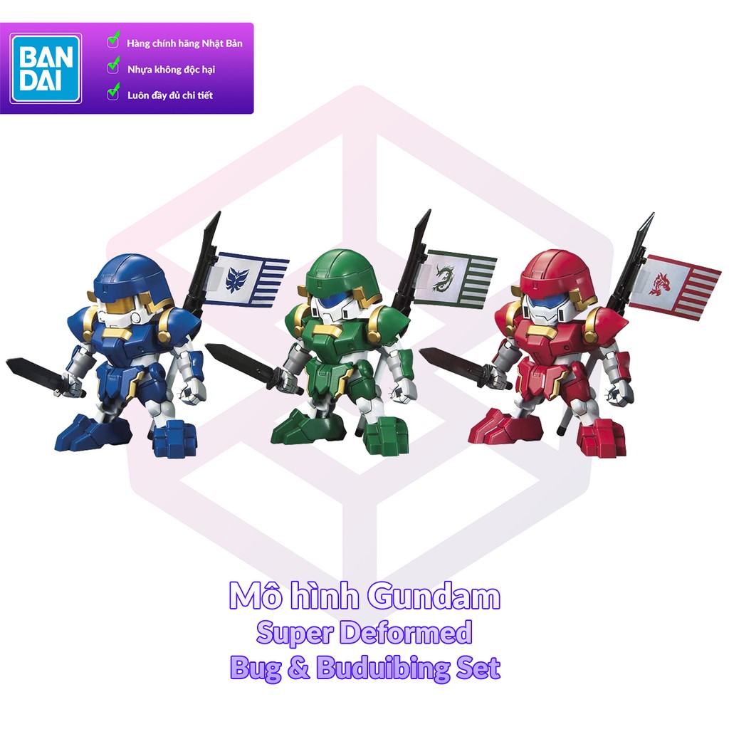 Mô Hình Gundam Bandai SD 028 Bug &amp; Buduibing Set Sangoku Soketsuden [GDB] [BSD]