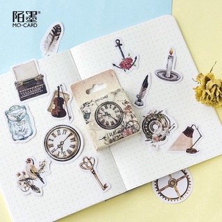 Kimu shop | 45 stickers đồ vật vintage