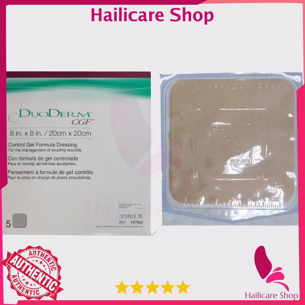 Miếng dán chống loét hút ẩm ConvaTec DuoDerm CGF (10 x 10cm) – loại dày