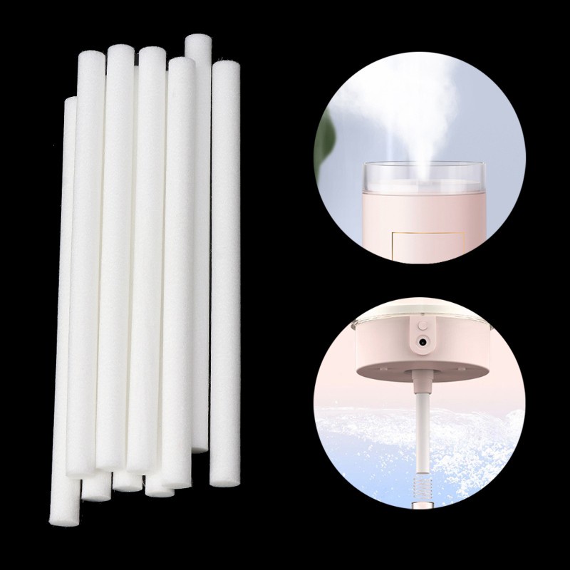 10 Thanh cotton lọc máy phun sương tạo độ ẩm không khí kích thước 8mm x 130mm tiện dụng