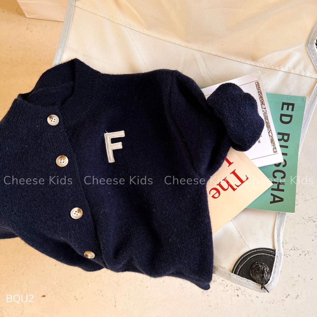 Áo khoác cho bé trai bé gái EMBES KIDS, áo khoác len trẻ em từ 11kg đến 31kg