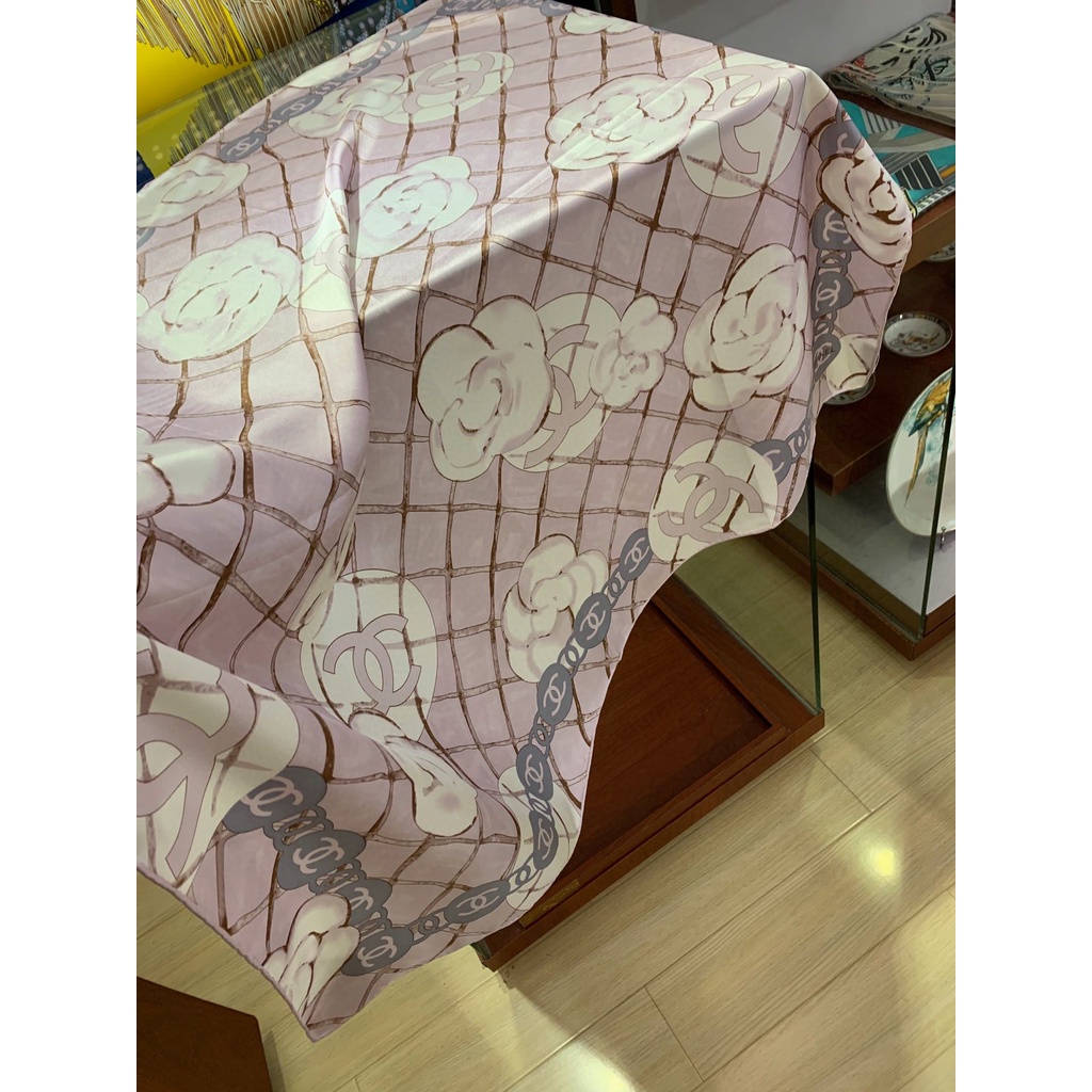 Khăn Lụa Vuông In Họa Tiết Sang Trọng 35 '' x35 ''