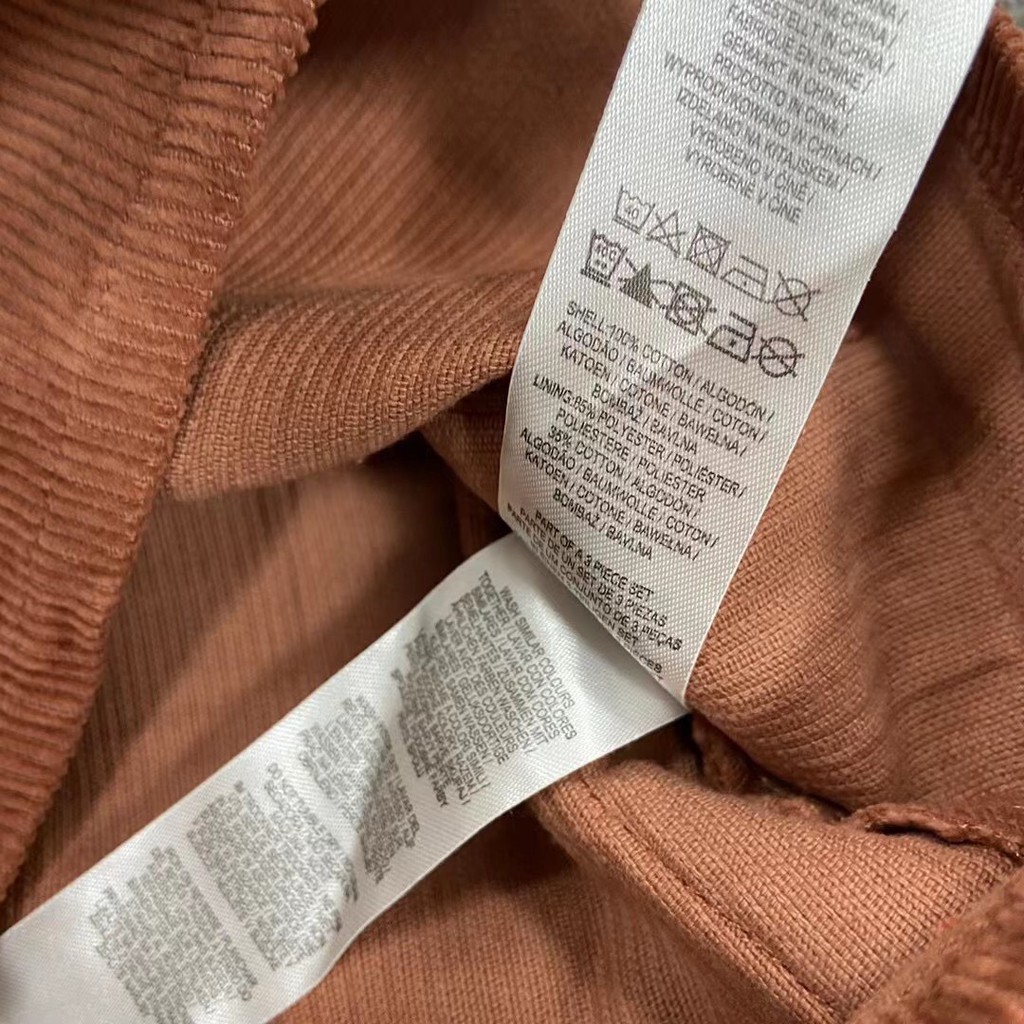 Set yếm nhung màu nâu kèm áo Primark siêu đẹp