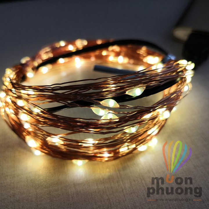Dây đèn led đom đóm USB trang trí lều cắm trại dã ngoại - MUÔN PHƯƠNG SHOP