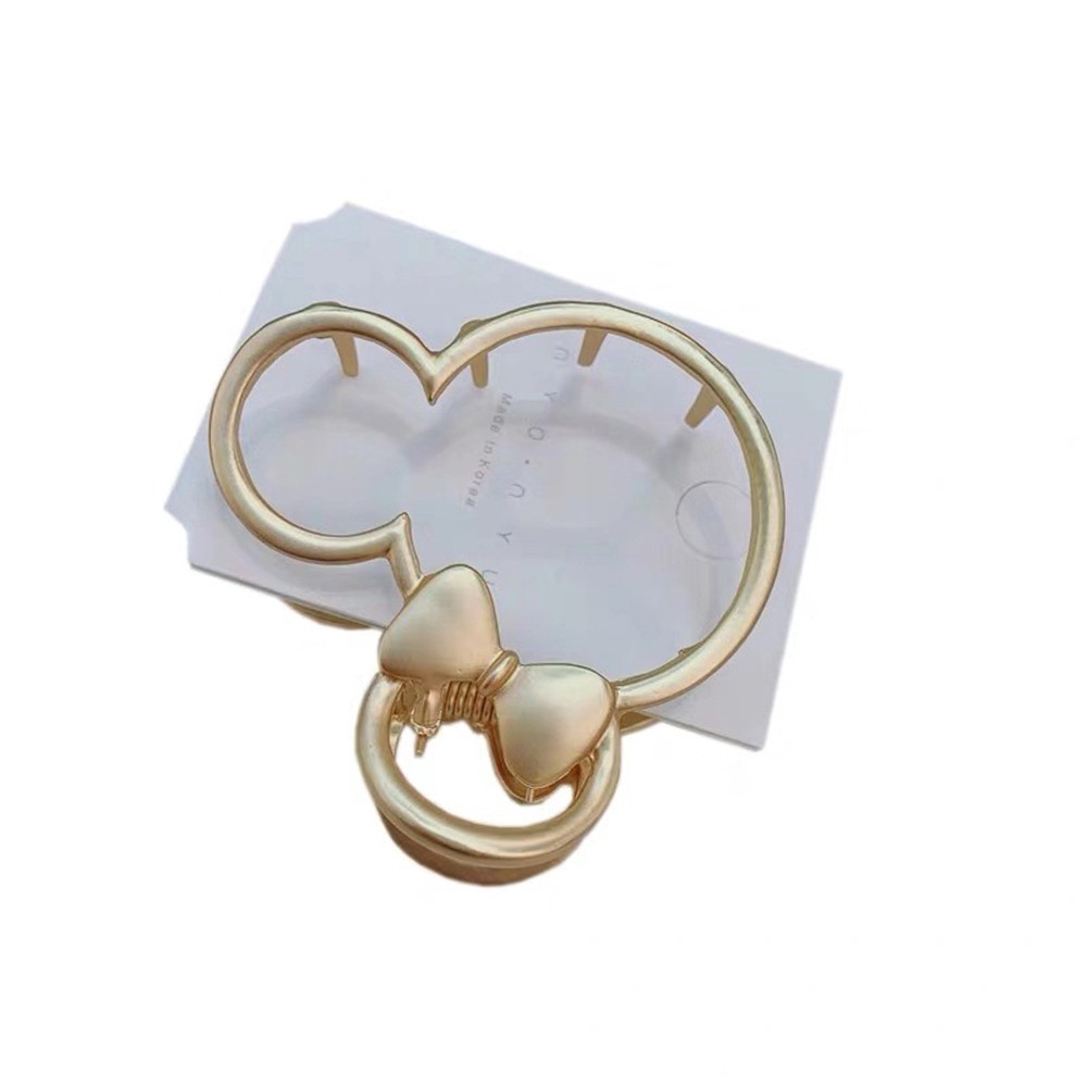 Kẹp Tóc Kim Loại Hình Chuột Mickey Xinh Xắn Dành Cho Nữ