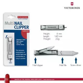 [Mã BMBAU50 giảm 7% đơn 150K] Dụng cụ bấm móng VICTORINOX Nail Clipper 8.2055.CB (94 mm) - Hãng phân phối chính thức