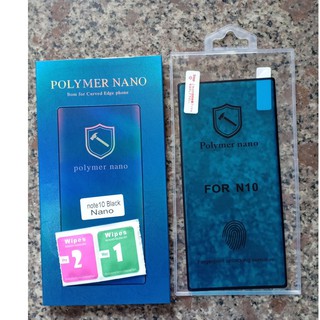 Miếng Dán dẻo Polymer Nano Cho Galaxy Note 10, Note 10 Plus, Cảm ứng vân tay cực nhạy