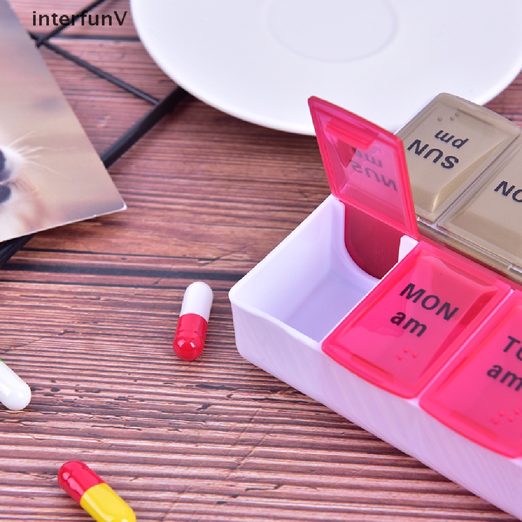 Hộp Đựng Thuốc Cỡ Lớn 7 Ngày (AM,PM) Với 14 Ngăn