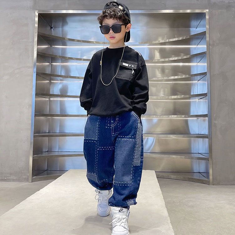 Mới Quần Jeans Thời Trang Năng Động Cho Bé Trai