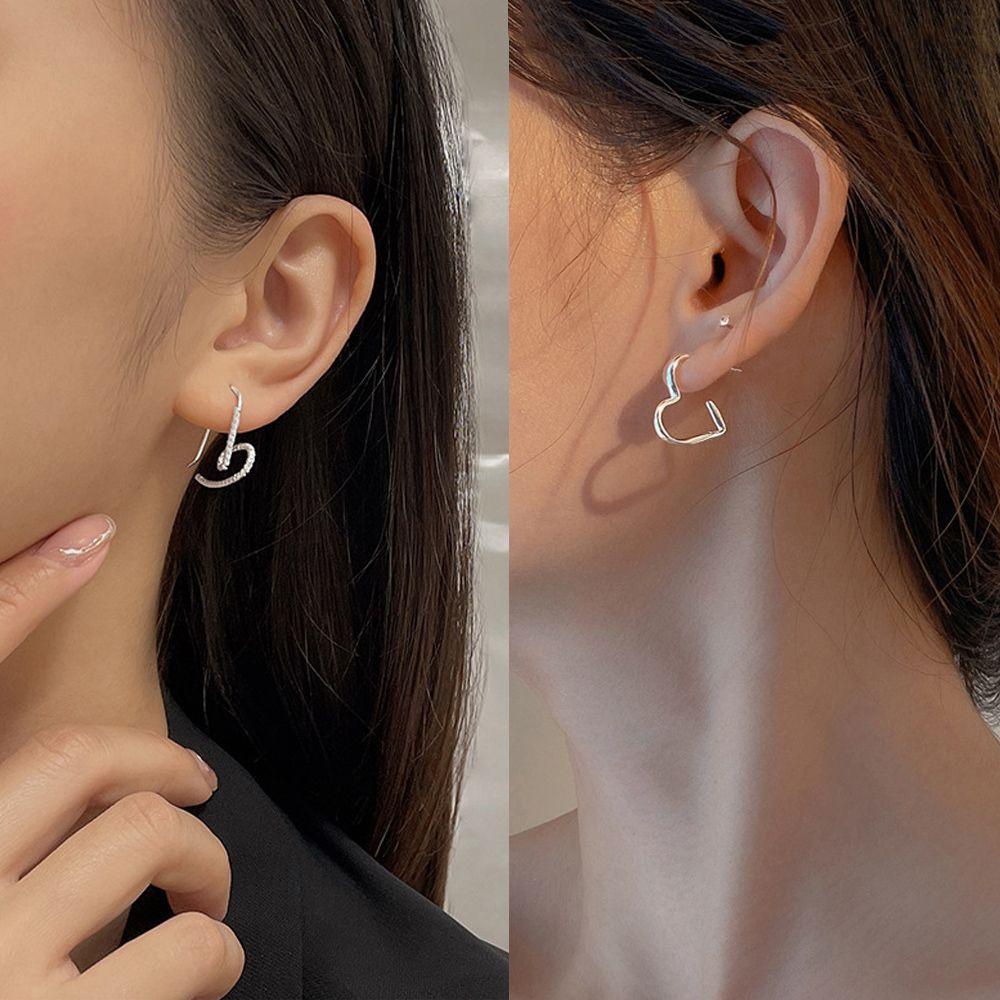 Bông Tai Mạ Bạc 925 Phong Cách Punk Cá Tính Cho Nữ|Kim Khâu Chuyên Dụng Chất Lượng Cao