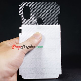 Bộ 3 dán skin mặt sau lưng xiaomi mi a2 - mi 6x