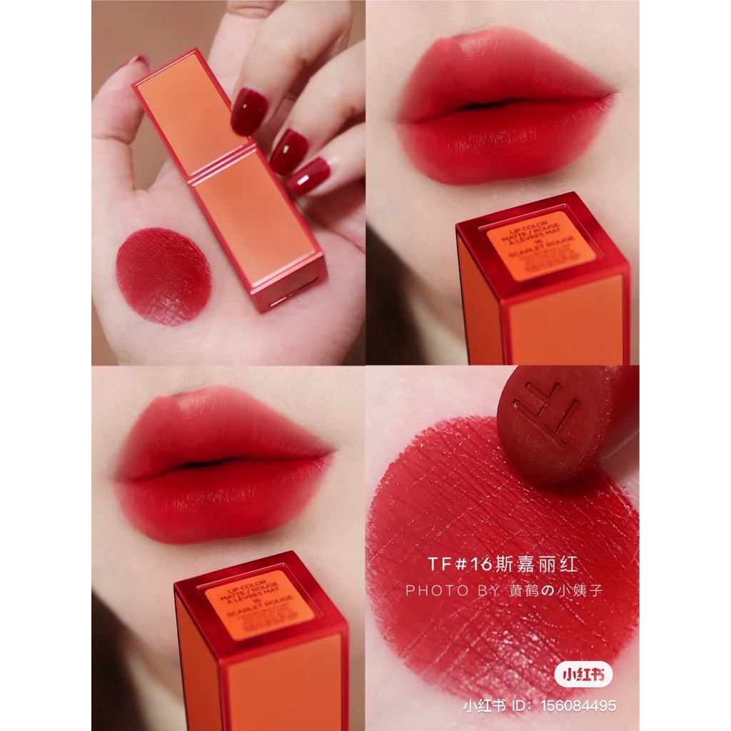 Son Tom Ford Lip Color Limited Edition 16 Scarlet Rouge Màu Đỏ Thuần