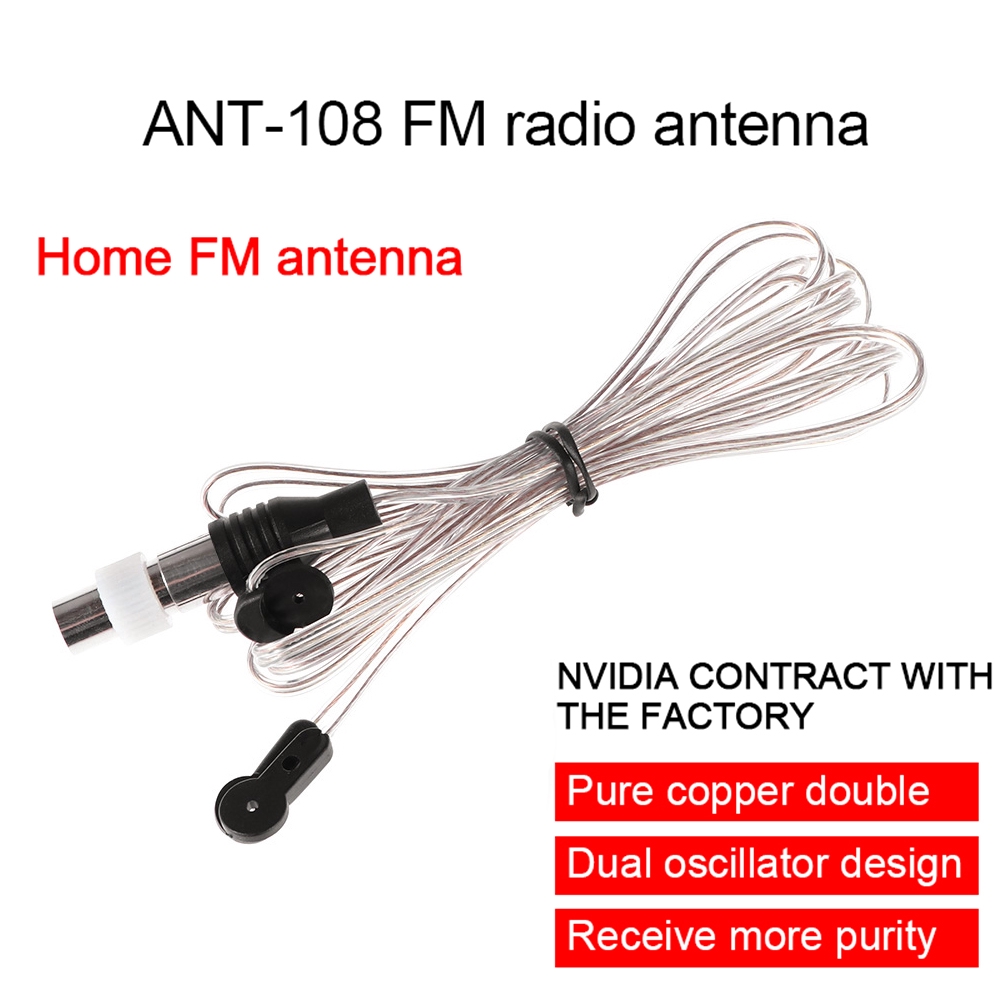 Ăng ten FM 75 Ohm lưỡng cực dài 2m chuyên dụng cho trong nhà