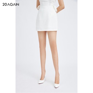 Chân váy chữ A ngắn 20AGAIN đủ màu, đủ size, thiết kế cạp liền chiết ly JAA1094