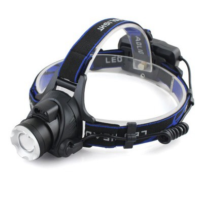 Đèn Pin siêu sáng đội đầu 1 bóng led, zoom xa gần, hàng cao cấp chính hãng