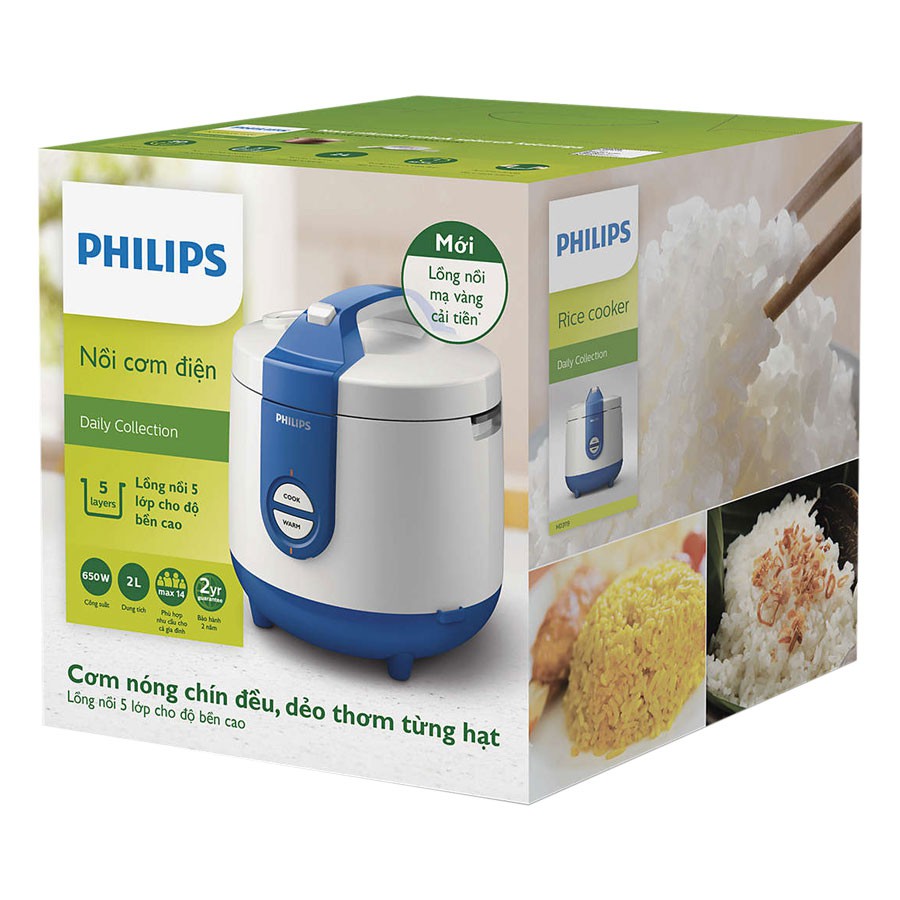 Nồi Cơm Điện Philips HD3119 (2 Lít) - Hàng chính hãng