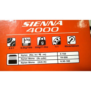 MÁY CÂU CÁ Shimano SIENNA 4000FE/4000Xt